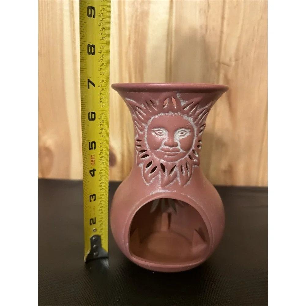 Vintage Partylite Sunesta Chiminea Tealight Terracotta Candle Holder Celestial
